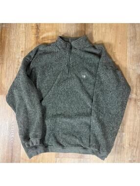 Big Dogs Green Quarter-Zip Sweater – Size XL